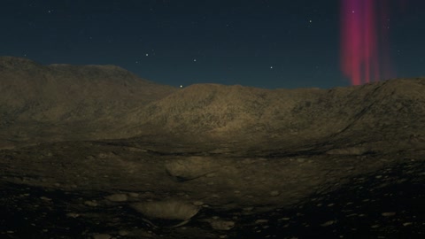 Rocky volcanic terrain at night — Stillmotion