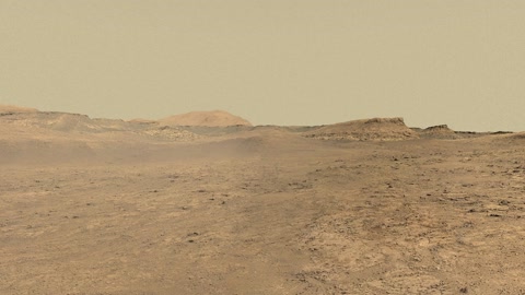 Martian desert terrain with rover equipment — Stillmotion