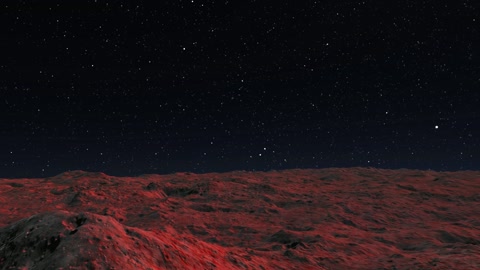 Starry night over volcanic terrain — Stillmotion