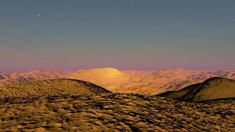 Desert dune landscape at night — Stillmotion