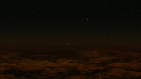 Starry night sky over dark horizon — Stillmotion