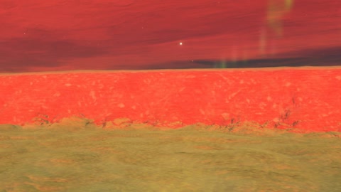 Red desert with rocky terrain — Stillmotion