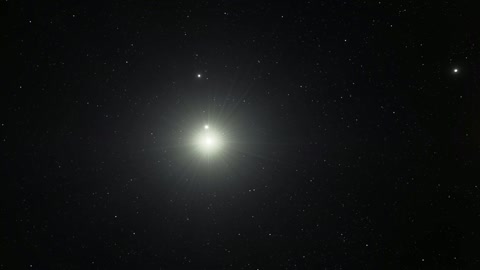 Earth and moon in night sky — Stillmotion