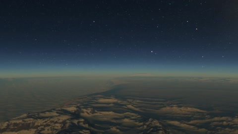 Volcanic mountain landscape under starry sky — Stillmotion