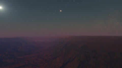 Desert ridges under starry sky — Stillmotion