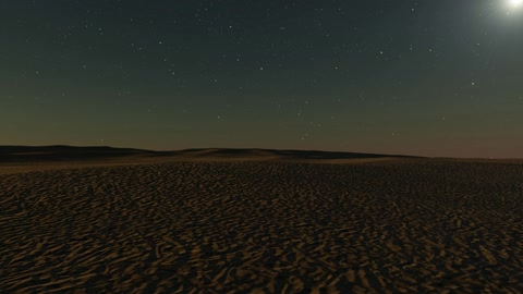 Desert dune landscape under stars — Stillmotion