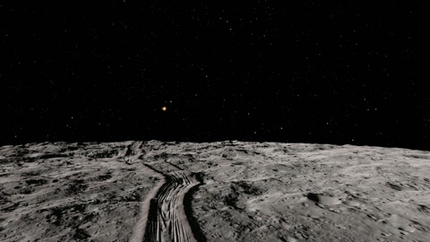 Lunar surface under starry space — Stillmotion