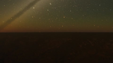 Starry sky over dark horizon — Stillmotion