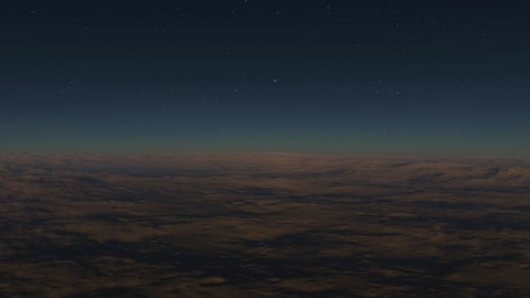 Starry night sky over barren terrain — Stillmotion