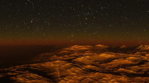 Starry volcanic terrain at night — Stillmotion