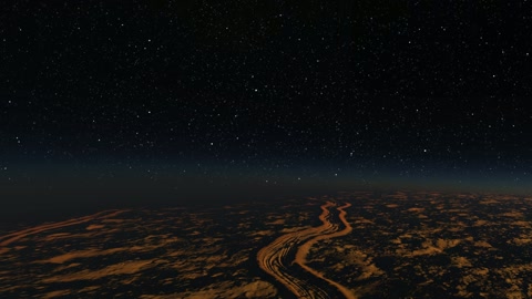 Starry night sky over desert dunes — Stillmotion