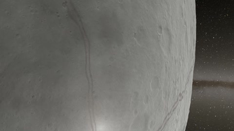 Crescent moon in outer space — Stillmotion