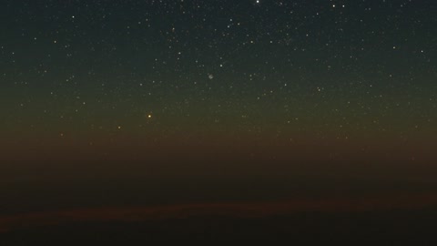 Starry night sky over dark horizon — Stillmotion