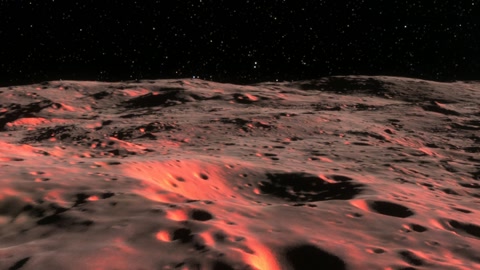 Night volcanic terrain under stars — Stillmotion