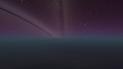 Starry night sky with glowing horizon — Stillmotion
