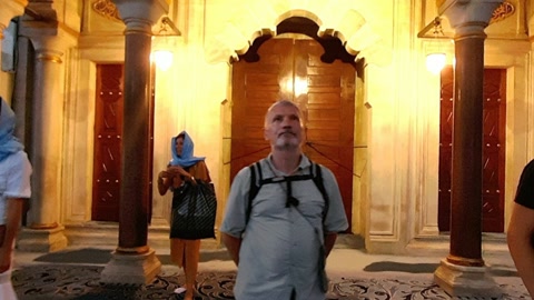 Ornate mosque interior hall — Stillmotion