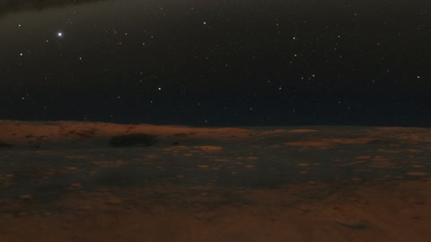 Starry desert terrain at night — Stillmotion
