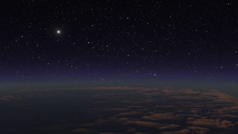 Starry night sky over desert terrain — Stillmotion