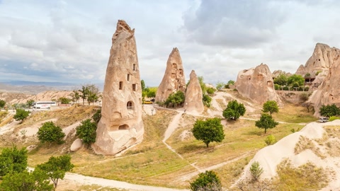 Rock spires and eroded hills — Stillmotion