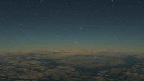 Starry night sky over clouds — Stillmotion
