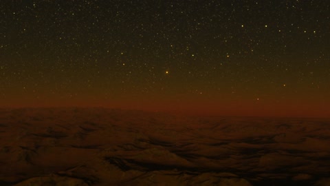 Starry night over barren terrain — Stillmotion