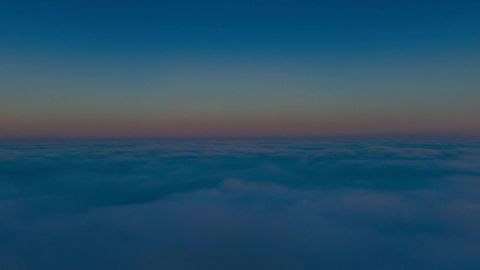 Sunset sky above clouds — Stillmotion