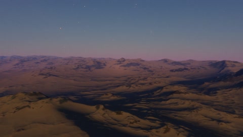Rocky mountain ridges under starry sky — Stillmotion