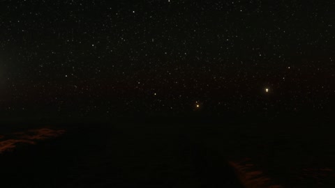 Starry night sky over dark horizon — Stillmotion