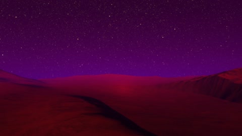 Volcanic terrain under starry sky — Stillmotion