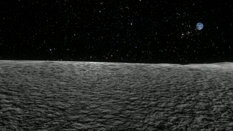 Starry lunar surface at night — Stillmotion