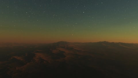 Starry sky over distant horizon — Stillmotion