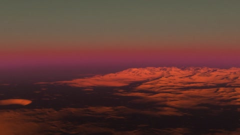 Sunset sky over rugged terrain — Stillmotion