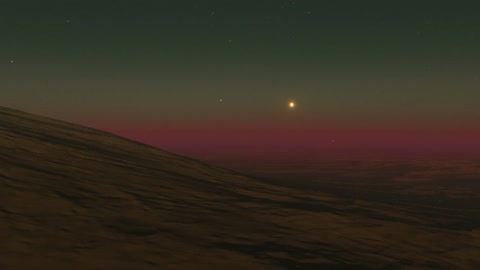 Volcanic landscape at horizon — Stillmotion