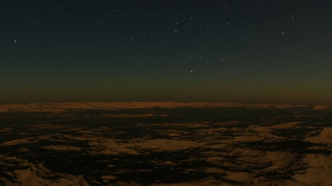 Night over rugged badlands — Stillmotion