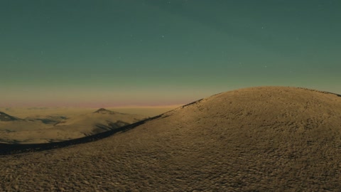 Desert sand dunes under starry sky — Stillmotion