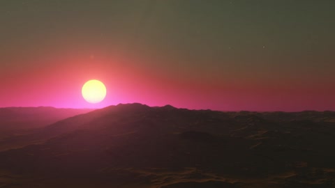 Volcanic landscape at sunset — Stillmotion