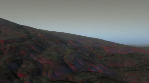 Night volcanic terrain — Stillmotion