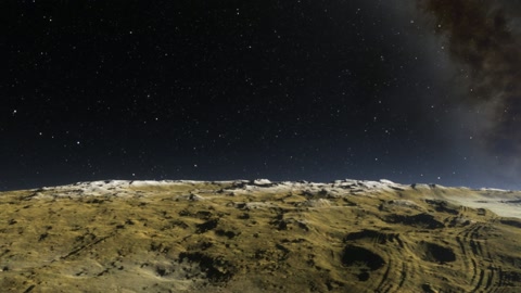 Starry rocky terrain at night — Stillmotion