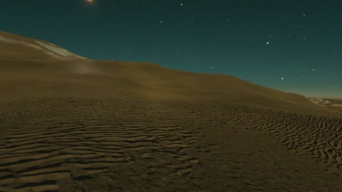 Starry desert dunes at night — Stillmotion
