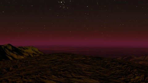 Volcanic landscape at night — Stillmotion