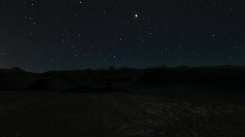 Desert dunes under starry sky — Stillmotion