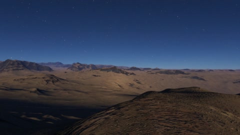 Night desert dunes under stars — Stillmotion