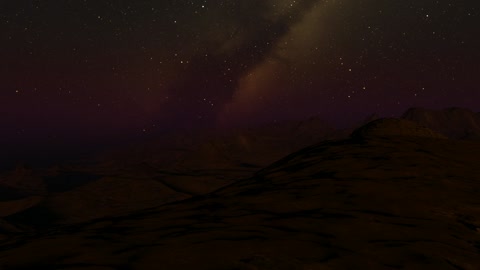 Starry night over dark mountains — Stillmotion