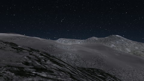 Night desert dunes and rocky terrain — Stillmotion