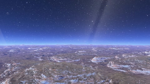 Night tundra under starry sky — Stillmotion