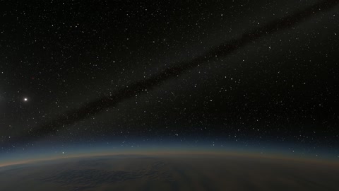 Starry night sky over horizon — Stillmotion