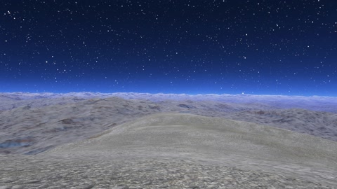 Starry rocky terrain at night — Stillmotion