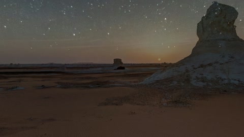 Starry desert rock formations — Stillmotion