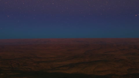 Volcanic ridge under starry night — Stillmotion