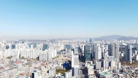 City skyline with skyscrapers — Stillmotion